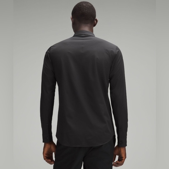 Lululemon New Venture Slim Fit Black Long Sleeve Shirt - Picture 6 of 9